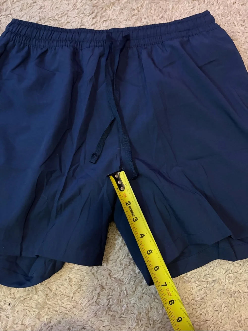 Men's Navy Bathing Suit Shorts